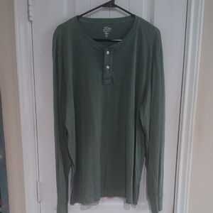 J. Crew Olive Long Sleeve Henley